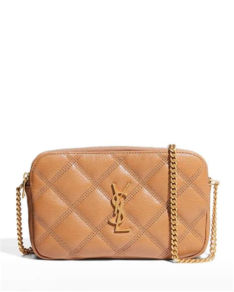 ysl becky double zip|Becky Quilted Metallic Leather Double.